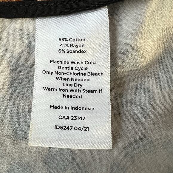 Talbots Pants Womens 14P Chatham Ankle Leopard Animal Print Mobwife Party Glam - Picture 4 of 5